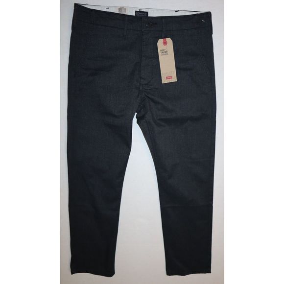 Levi's 329410028 Men's Sz 32x30 Dark Gray 502 Taper Chinos Fit Stretch Pants - Picture 1 of 5